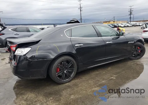 2014 Maserati Quattroporte S z USA, uszkodzony, nr VIN ZAM56RRA6E1089719